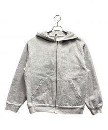 LOS ANGELES APPAREL（ロサンゼルスアパレル）の古着「ジップパーカー / 14oz」｜グレー