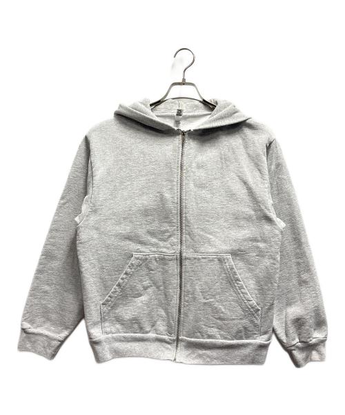 LOS ANGELES APPAREL（ロサンゼルスアパレル）LOS ANGELES APPAREL (ロサンゼルスアパレル) ジップパーカー / 14oz グレー サイズ:Sの古着・服飾アイテム