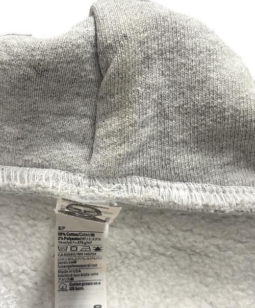 LOS ANGELES APPAREL（ロサンゼルスアパレル）LOS ANGELES APPAREL (ロサンゼルスアパレル) ジップパーカー / 14oz グレー サイズ:Sの古着・服飾アイテム