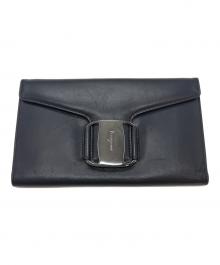 Salvatore Ferragamo（サルヴァトーレ フェラガモ）の古着「長財布」｜ブラック