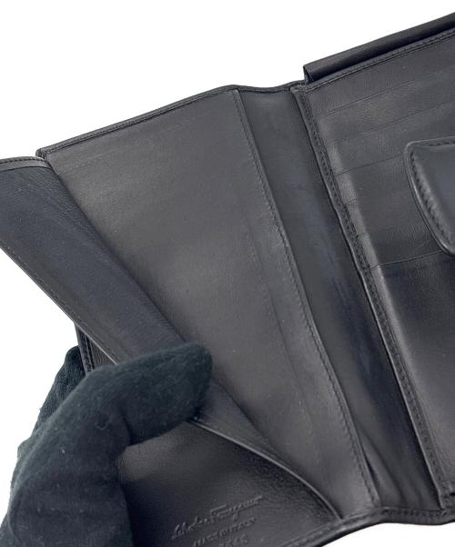 Salvatore Ferragamo（サルヴァトーレ フェラガモ）Salvatore Ferragamo (サルヴァトーレ フェラガモ) 長財布 ブラックの古着・服飾アイテム