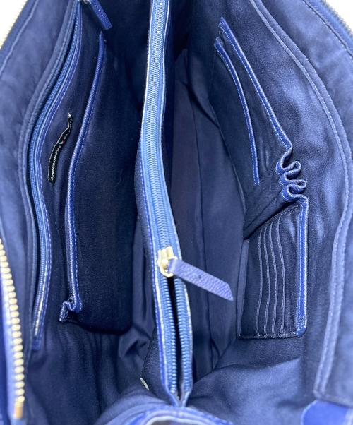 COLE HAAN（コールハーン）COLE HAAN (コールハーン) American Airlines レザートートバッグ ブルーの古着・服飾アイテム