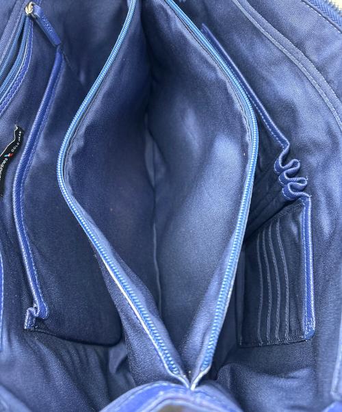 COLE HAAN（コールハーン）COLE HAAN (コールハーン) American Airlines レザートートバッグ ブルーの古着・服飾アイテム