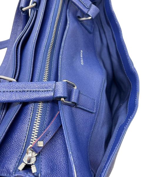 COLE HAAN（コールハーン）COLE HAAN (コールハーン) American Airlines レザートートバッグ ブルーの古着・服飾アイテム