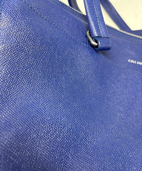 COLE HAAN（コールハーン）COLE HAAN (コールハーン) American Airlines レザートートバッグ ブルーの古着・服飾アイテム