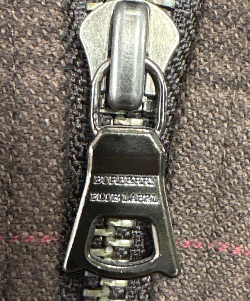 BURBERRY BLUE LABEL（バーバリーロンドンブルーレーベル）BURBERRY BLUE LABEL (バーバリーロンドンブルーレーベル) ジップジャケット ブラウン サイズ:Lの古着・服飾アイテム