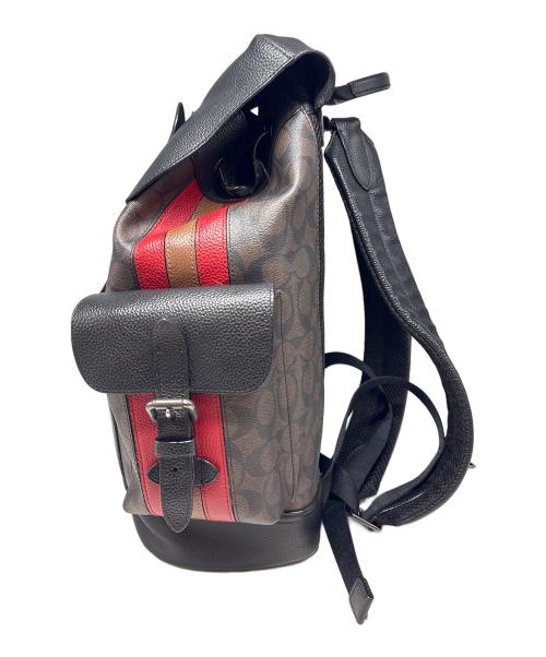 COACH（コーチ）COACH (コーチ) リュック ブラック×ブラウンの古着・服飾アイテム