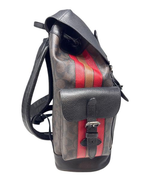 COACH（コーチ）COACH (コーチ) リュック ブラック×ブラウンの古着・服飾アイテム