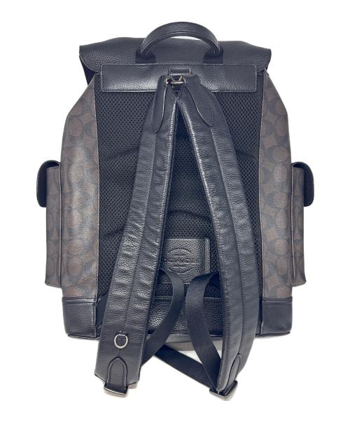 COACH（コーチ）COACH (コーチ) リュック ブラック×ブラウンの古着・服飾アイテム