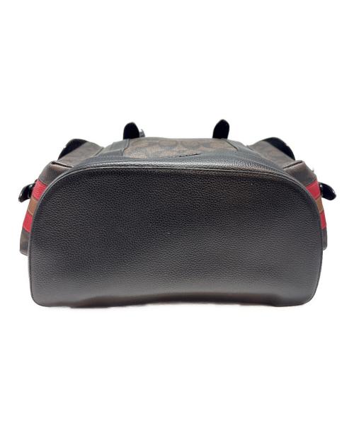 COACH（コーチ）COACH (コーチ) リュック ブラック×ブラウンの古着・服飾アイテム