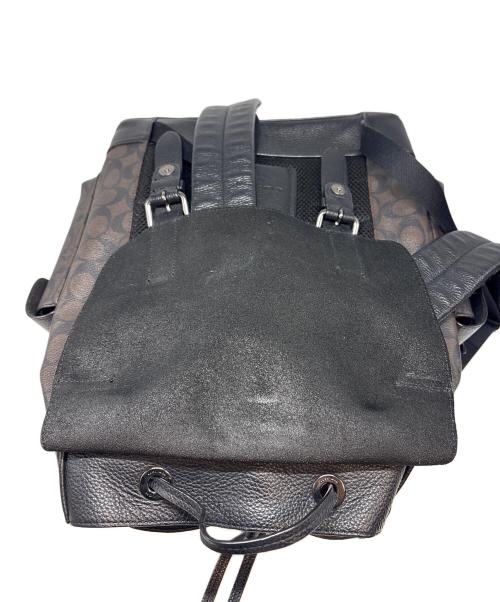 COACH（コーチ）COACH (コーチ) リュック ブラック×ブラウンの古着・服飾アイテム