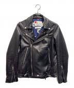 SEVESKIGセヴシグ）の古着「ダブルライダースジャケット」｜ブラック