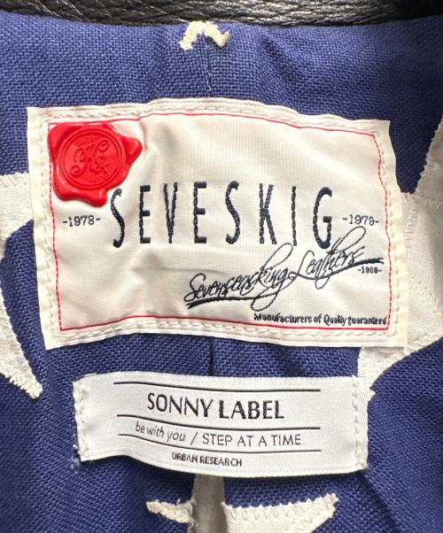 SEVESKIG（セヴシグ）SEVESKIG (セヴシグ) ダブルライダースジャケット ブラック サイズ:Mの古着・服飾アイテム