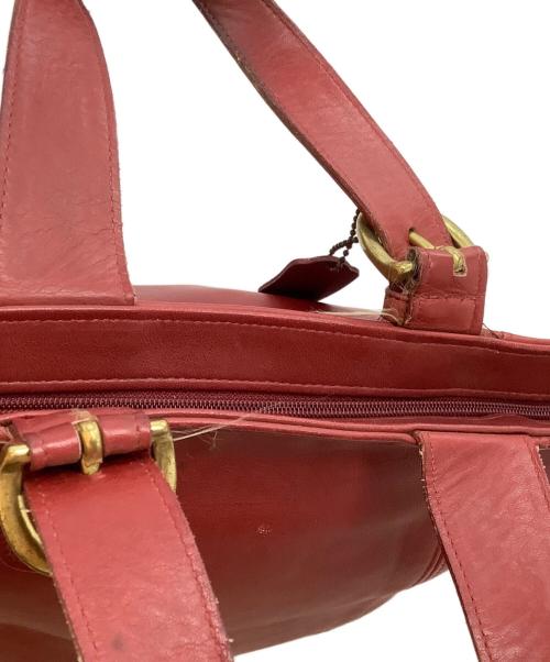 COACH（コーチ）COACH (コーチ) ハンドバッグ レッドの古着・服飾アイテム
