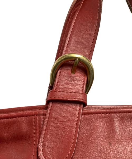 COACH（コーチ）COACH (コーチ) ハンドバッグ レッドの古着・服飾アイテム