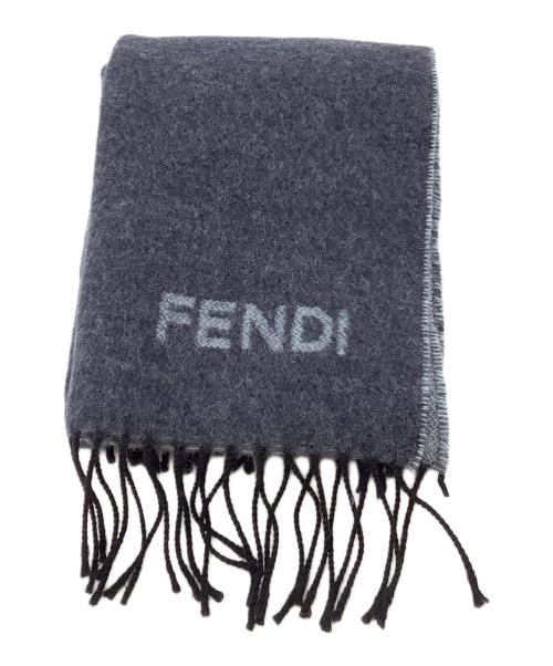 FENDI（フェンディ）FENDI (フェンディ) マフラー ネイビーの古着・服飾アイテム