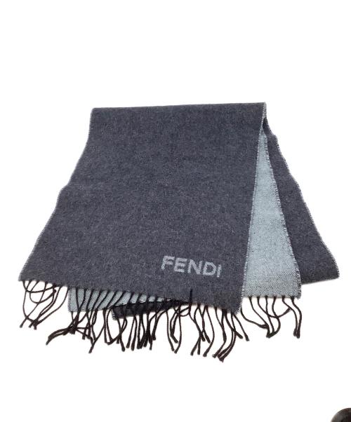 FENDI（フェンディ）FENDI (フェンディ) マフラー ネイビーの古着・服飾アイテム