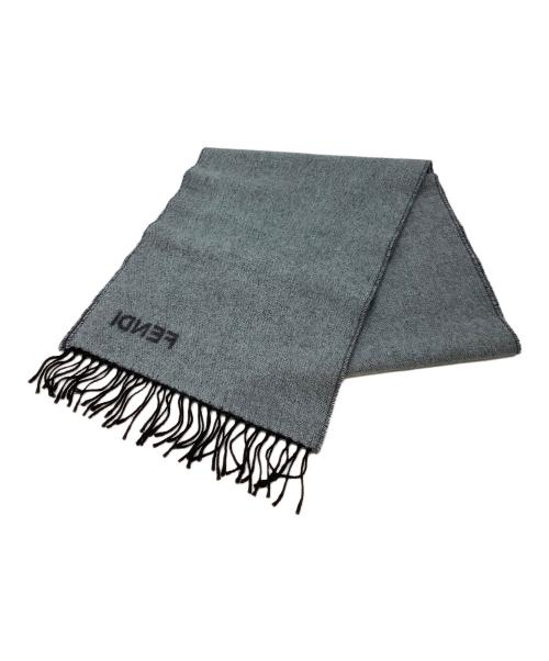 FENDI（フェンディ）FENDI (フェンディ) マフラー ネイビーの古着・服飾アイテム