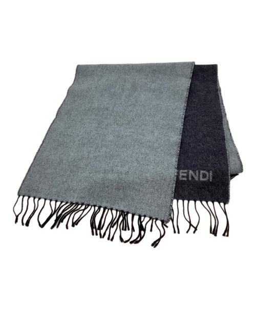 FENDI（フェンディ）FENDI (フェンディ) マフラー ネイビーの古着・服飾アイテム