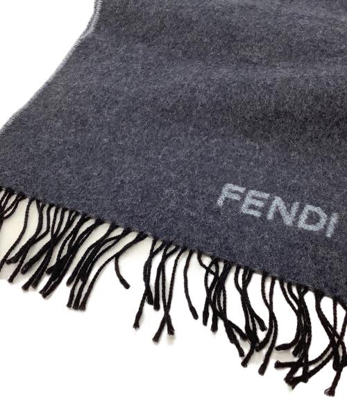 FENDI（フェンディ）FENDI (フェンディ) マフラー ネイビーの古着・服飾アイテム