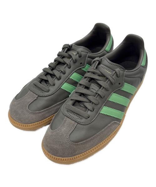 adidas（アディダス）adidas (アディダス) スニーカー / サンバ グレー×グリーン サイズ:US 8の古着・服飾アイテム