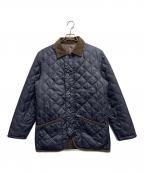 MACKINTOSHマッキントッシュ）の古着「キルティングダウンコート」｜ネイビー×ブラウン