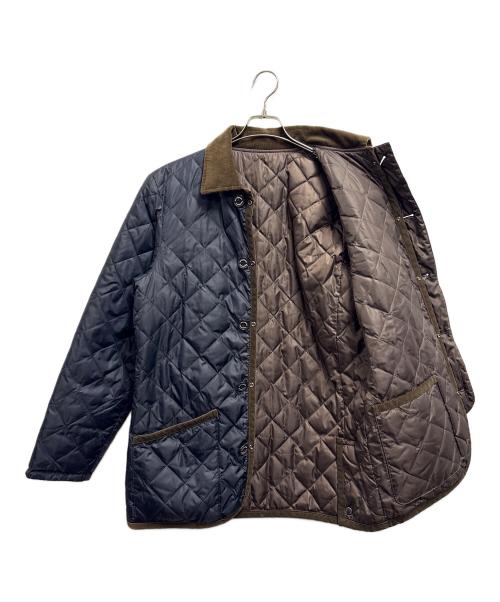 MACKINTOSH（マッキントッシュ）MACKINTOSH (マッキントッシュ) キルティングダウンコート ネイビー×ブラウン サイズ:42の古着・服飾アイテム