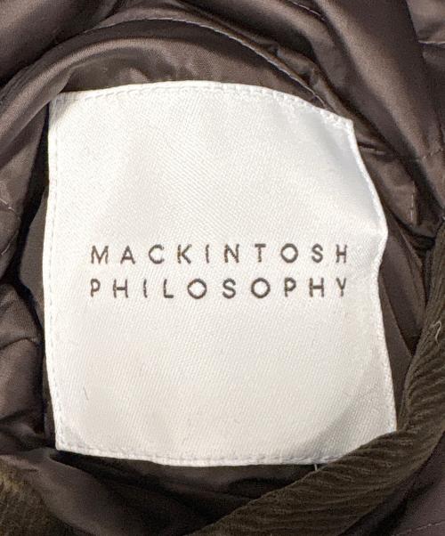 MACKINTOSH（マッキントッシュ）MACKINTOSH (マッキントッシュ) キルティングダウンコート ネイビー×ブラウン サイズ:42の古着・服飾アイテム
