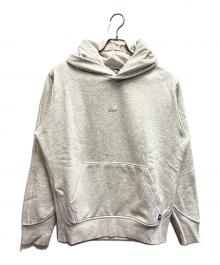 NEW BALANCE（ニューバランス）の古着「プルオーバーパーカー / Hoops ユニフォームフーディ」｜グレー