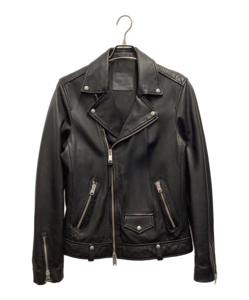 ALL SAINTS（オールセインツ）ALL SAINTS (オールセインツ) ライダースジャケット ブラック サイズ:XSの古着・服飾アイテム