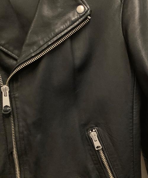 ALL SAINTS（オールセインツ）ALL SAINTS (オールセインツ) ライダースジャケット ブラック サイズ:XSの古着・服飾アイテム