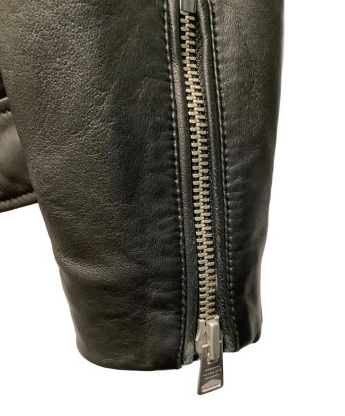 ALL SAINTS（オールセインツ）ALL SAINTS (オールセインツ) ライダースジャケット ブラック サイズ:XSの古着・服飾アイテム