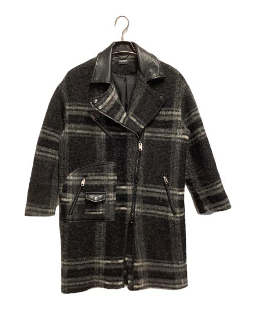 DIESEL（ディーゼル）DIESEL (ディーゼル) コート ブラック サイズ:XXSの古着・服飾アイテム
