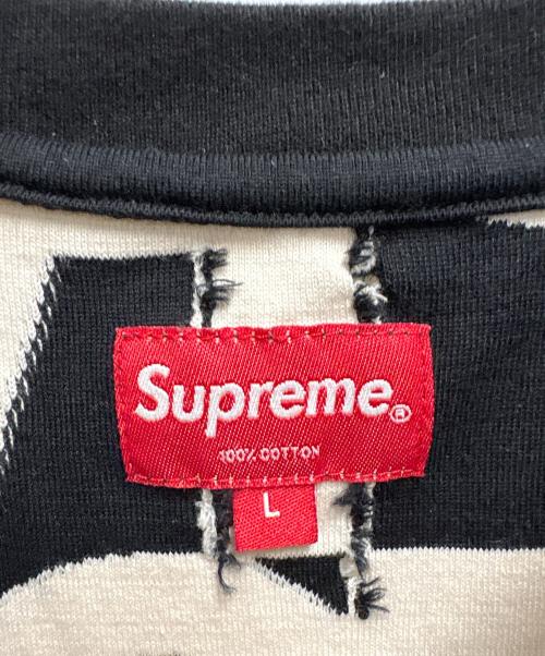 SUPREME（シュプリーム）SUPREME (シュプリーム) 半袖Tシャツ ブラック×ホワイト サイズ:Lの古着・服飾アイテム