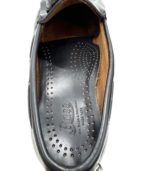 G.H.BASS（ジーエイチバス）G.H.BASS (ジーエイチバス) タッセルローファー ブラック サイズ:８1/2の古着・服飾アイテム