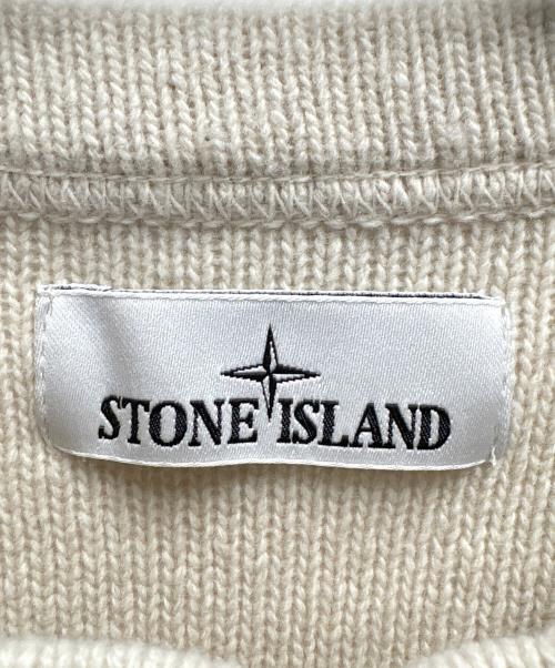 STONE ISLAND（ストーンアイランド）STONE ISLAND (ストーンアイランド) 厚手ニット ホワイト サイズ:Mの古着・服飾アイテム