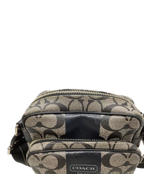 COACH（コーチ）COACH (コーチ) ショルダーバッグ ブラック×グレーの古着・服飾アイテム
