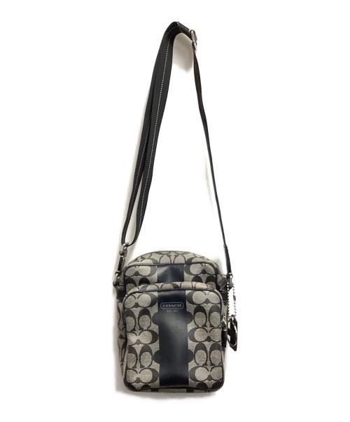 COACH（コーチ）COACH (コーチ) ショルダーバッグ ブラック×グレーの古着・服飾アイテム