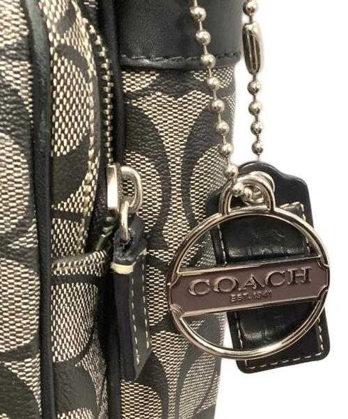 COACH（コーチ）COACH (コーチ) ショルダーバッグ ブラック×グレーの古着・服飾アイテム