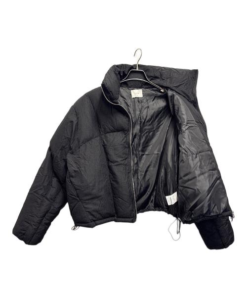 Lian（リアン）Lian (リアン) 中綿ジャケット / チェックファイバーショートダウン ブラック サイズ:Freeの古着・服飾アイテム