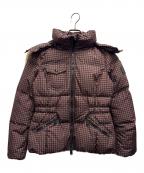 COACHコーチ）の古着「リアルファーフーデットダウンジャケット」｜ブラウン