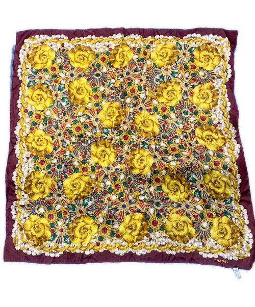 CHANEL（シャネル）CHANEL (シャネル) スカーフ ボルドーの古着・服飾アイテム