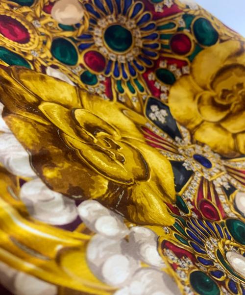 CHANEL（シャネル）CHANEL (シャネル) スカーフ ボルドーの古着・服飾アイテム