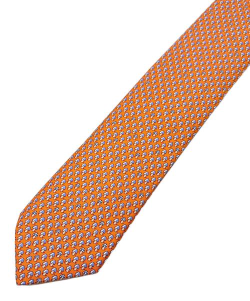 HERMES（エルメス）HERMES (エルメス) ネクタイ オレンジ サイズ:-の古着・服飾アイテム