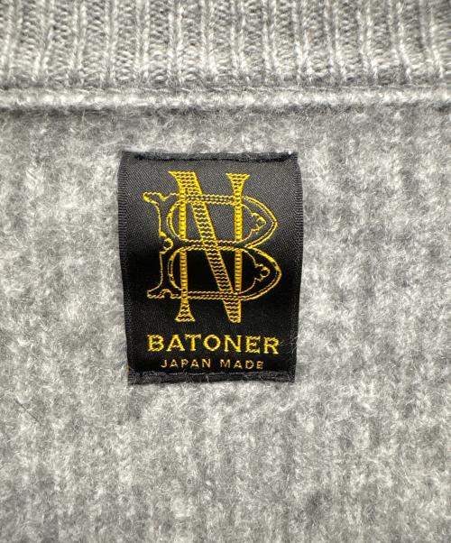 BATONER（バトナ―）BATONER (バトナ―) 厚手ニット グレー サイズ:3の古着・服飾アイテム