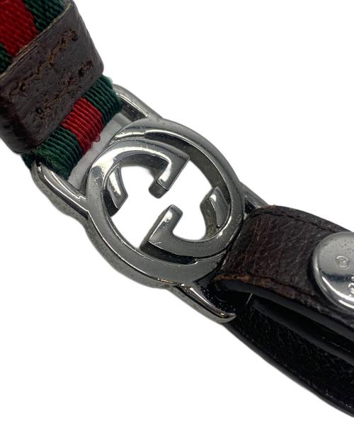 GUCCI（グッチ）GUCCI (グッチ) ネックストラップ グリーン×レッドの古着・服飾アイテム