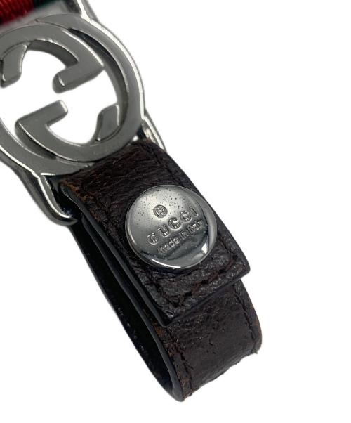 GUCCI（グッチ）GUCCI (グッチ) ネックストラップ グリーン×レッドの古着・服飾アイテム