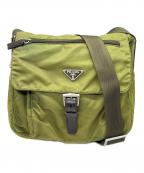 PRADAプラダ）の古着「ナイロンショルダーバッグ」｜グリーン