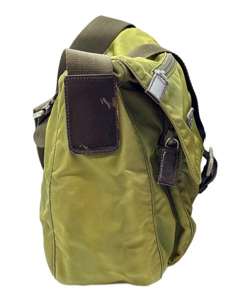 PRADA（プラダ）PRADA (プラダ) ナイロンショルダーバッグ グリーンの古着・服飾アイテム