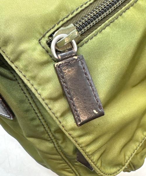 PRADA（プラダ）PRADA (プラダ) ナイロンショルダーバッグ グリーンの古着・服飾アイテム